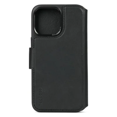 Cover Wallet Iphone 15 Pro Leather Magsafe Decoded &ndash; Black